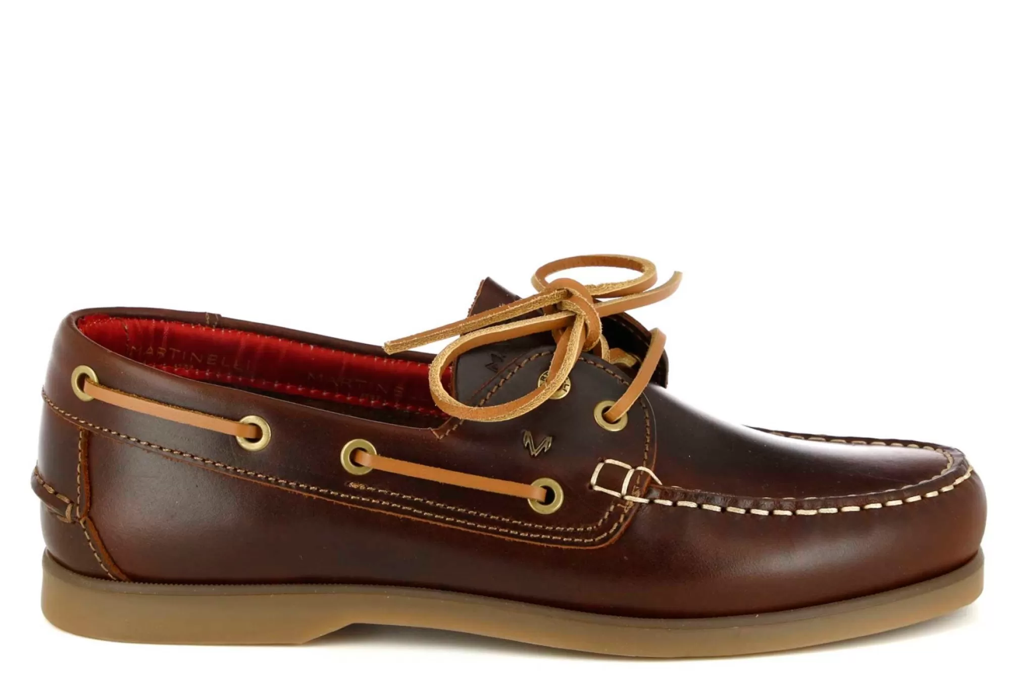 Deck Shoes-Martinelli Deck Shoes 1360-1145Pyp/Cognac