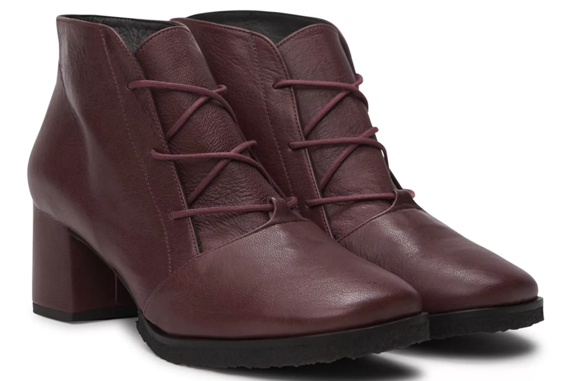 Ankle Boots-Vialis Heeled Ankle Boots 7159 Mel Napa Vegetal