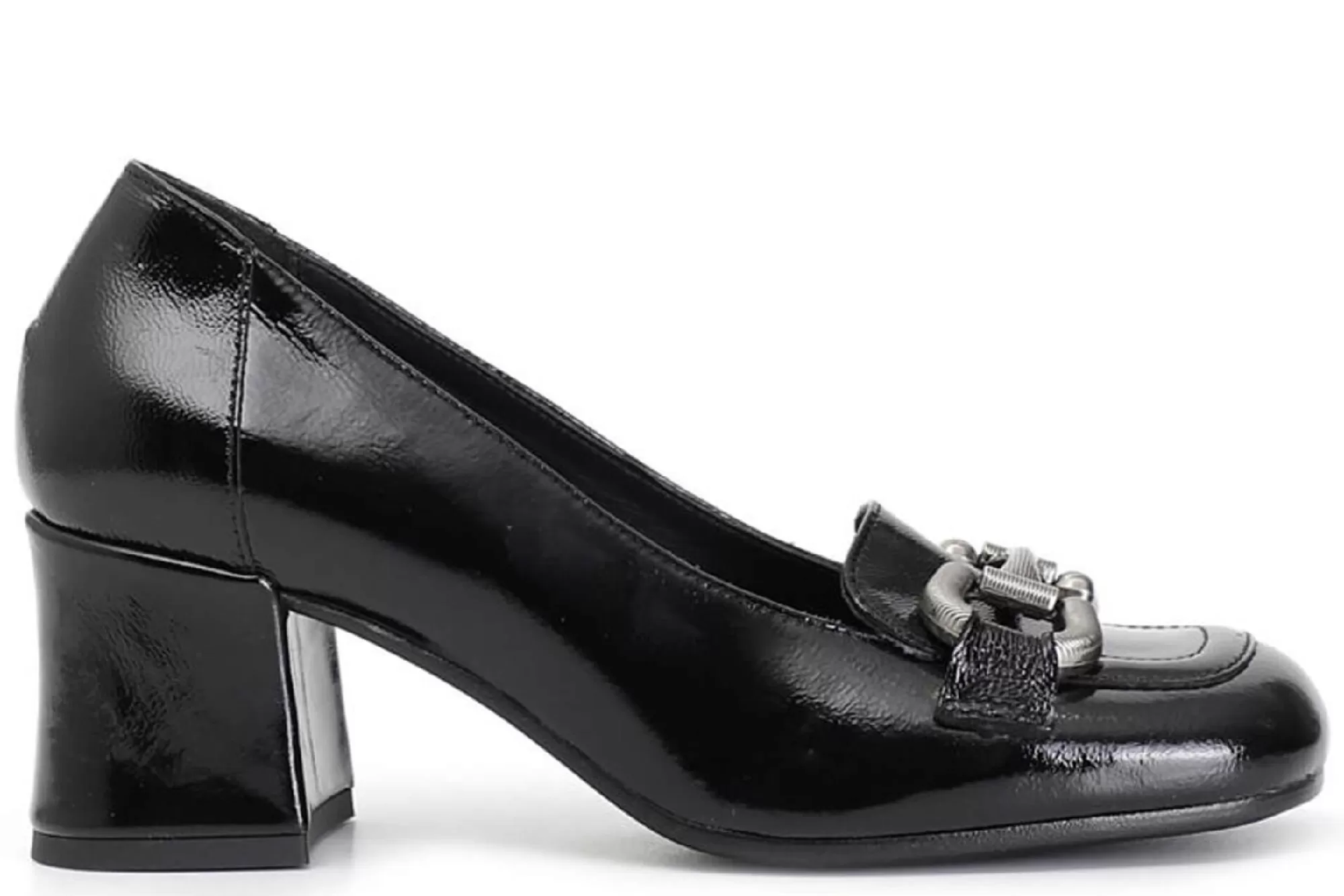 Loafers-Cafe Noir High Heel Loafers Lb3012 Mocassino