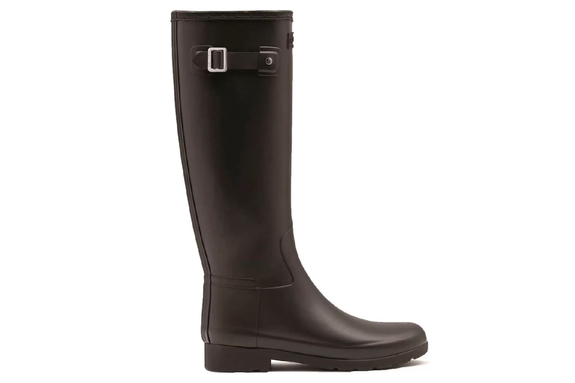 Rain Boots-Hunter Rain Boots Refined Tall Brown Bolt